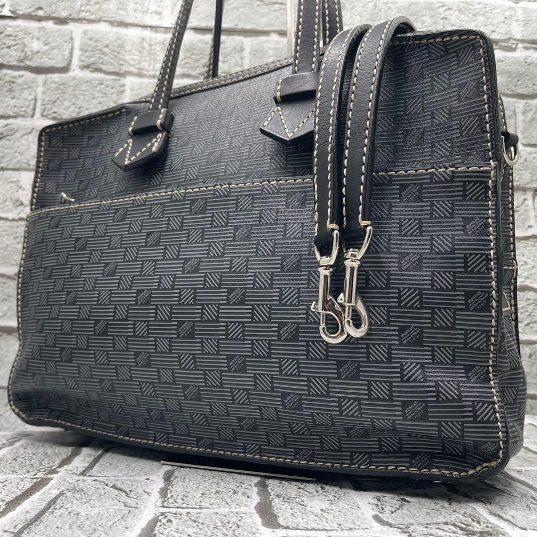 美品 モローパリ ビジネスバッグ 2way ブレガンソン モローネット