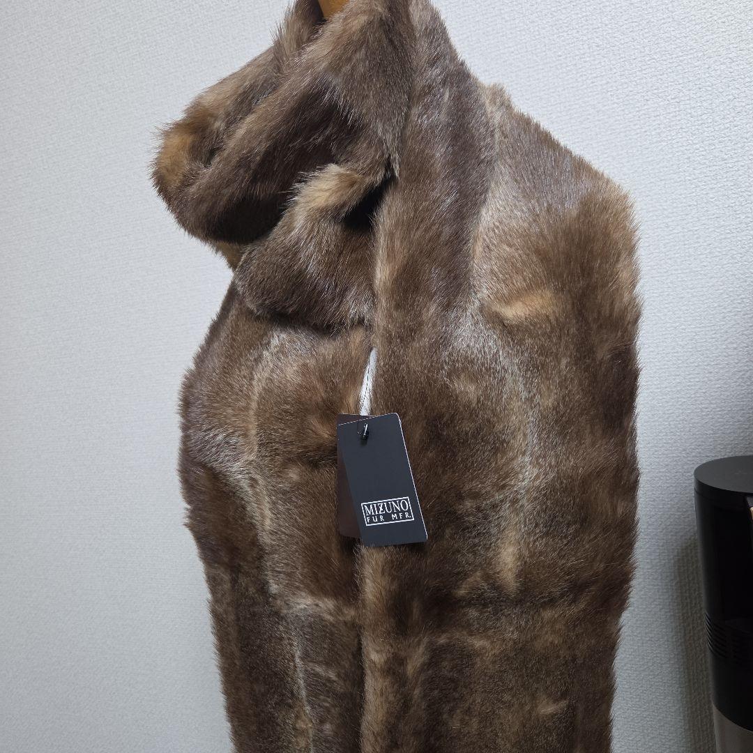新品　 未使用タグ付き　リアルファー　マフラー　ストール