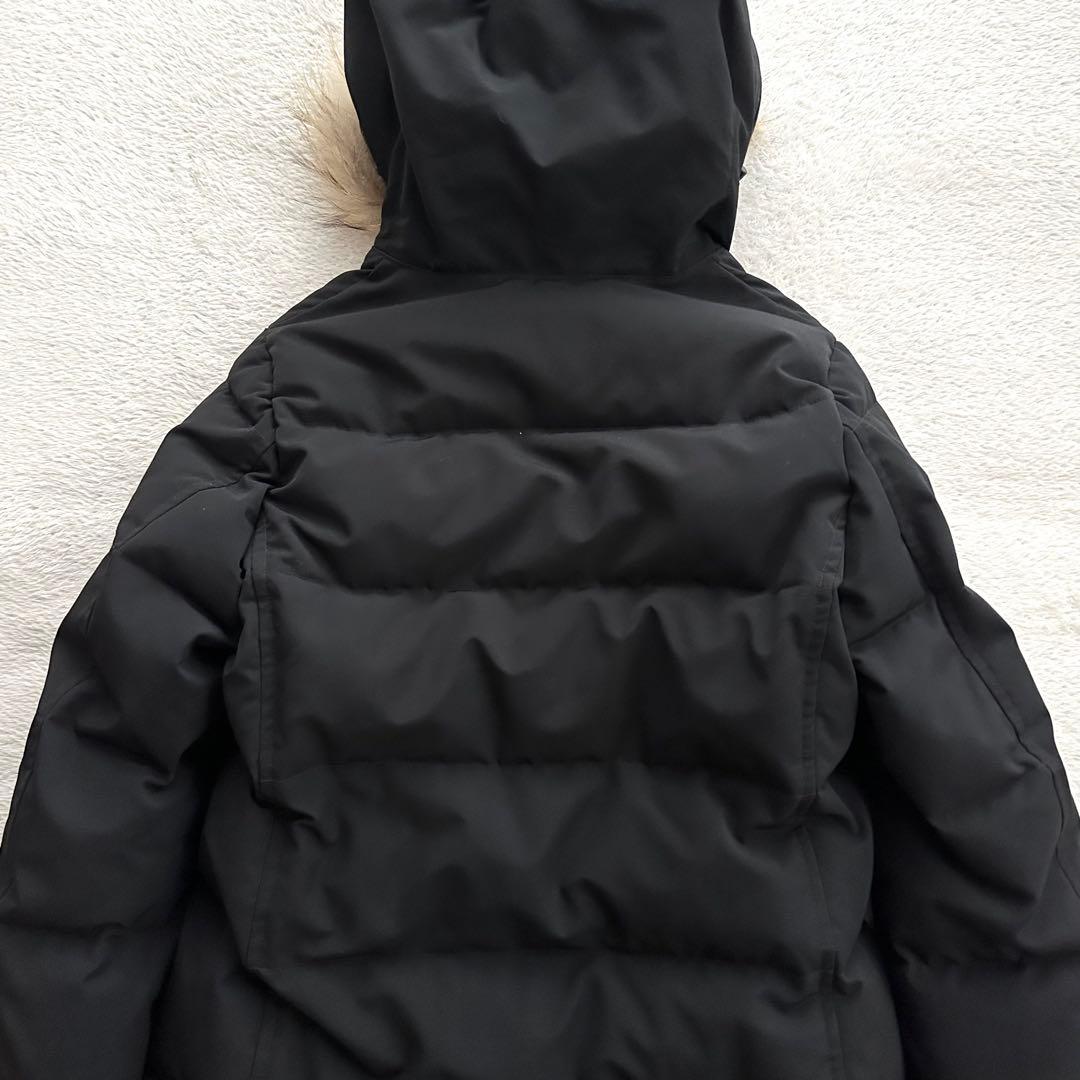 美品 DANTON ダントン ファー付き ダウンコート 36 ブラック