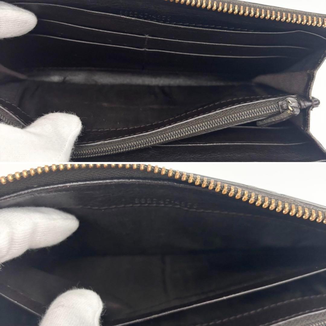 ✨極上美品✨グッチ 長財布 ラウンドファスナー　L字ファスナー シマ