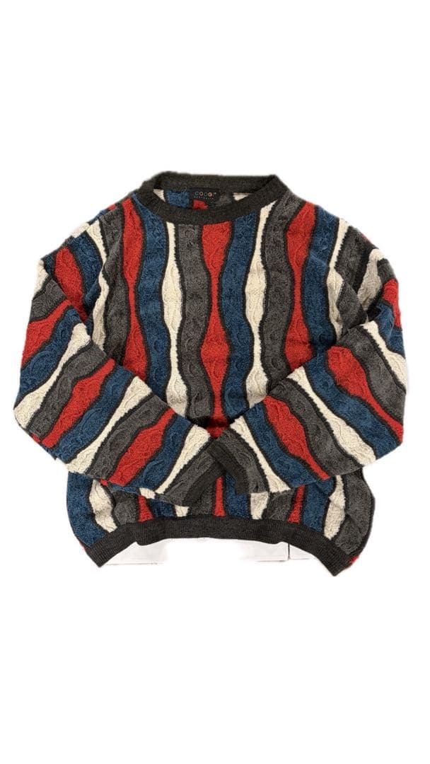 COOGI ストライプニットセーター