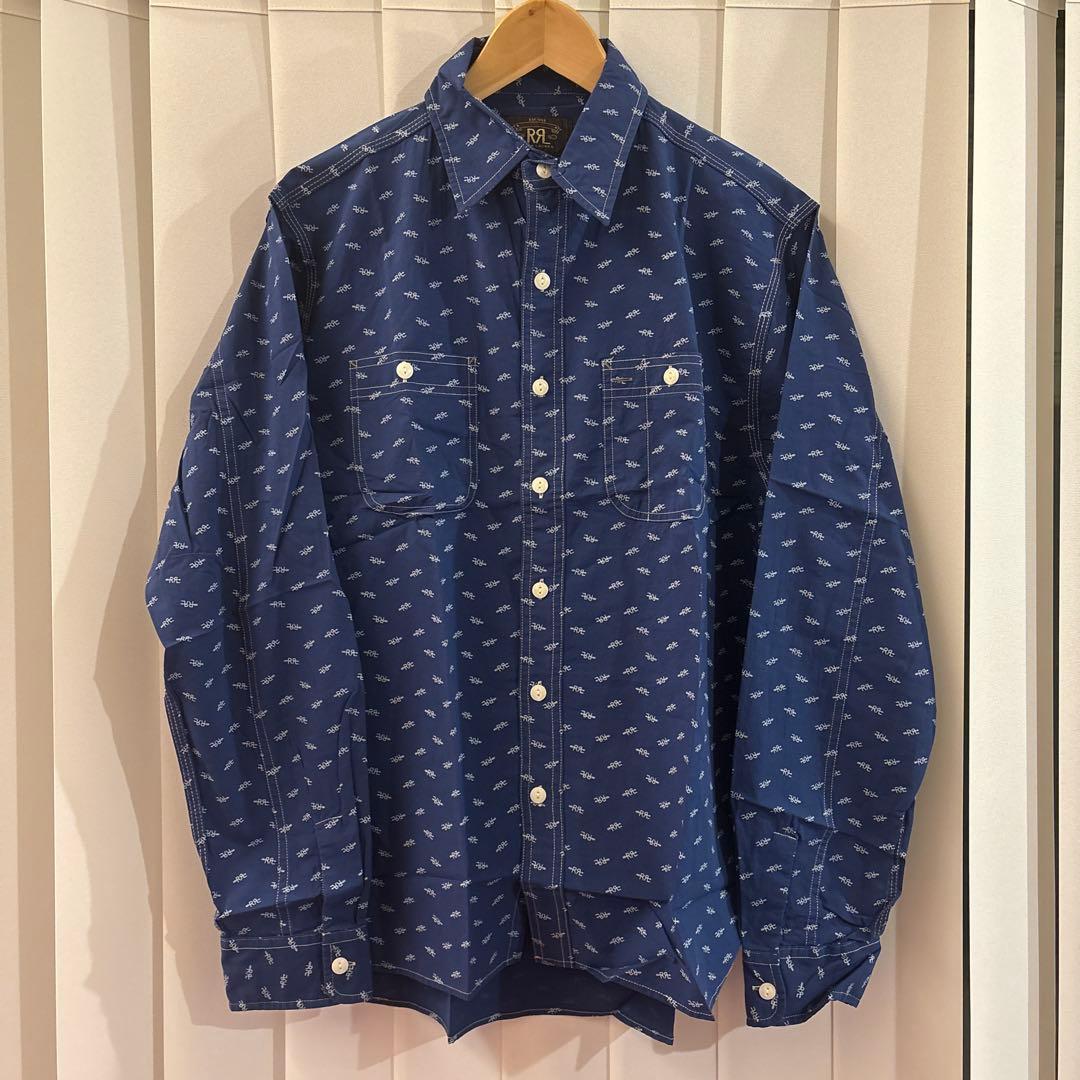 RRL indigo Logo work shirts Mサイズ