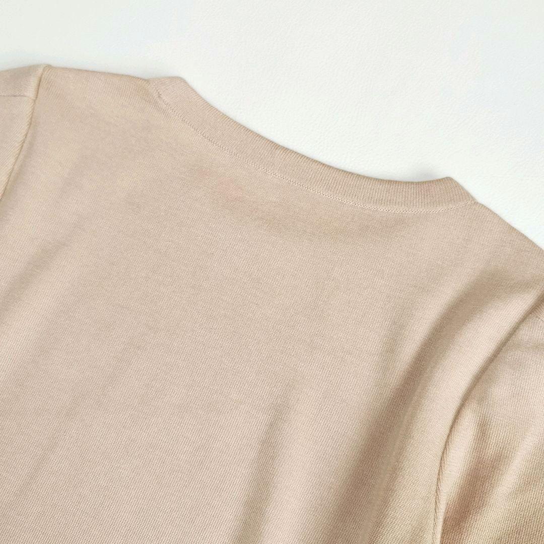 【美品✨】フォクシー シルクカシミヤニット ロゴチャーム スリット ピンク 38