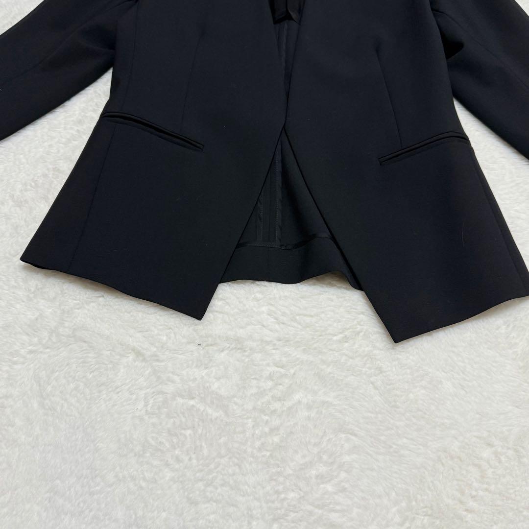 theory セオリー　セットアップ パンツ　スーツ　ノーカラー　カラーレス