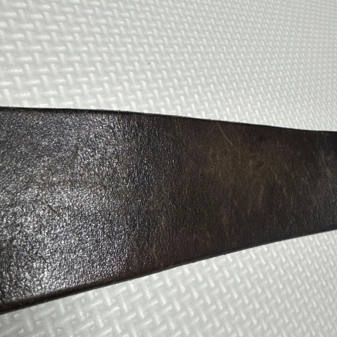 ラングリッツレザー　ベルト　32 North&Judd バックル　極太　肉厚