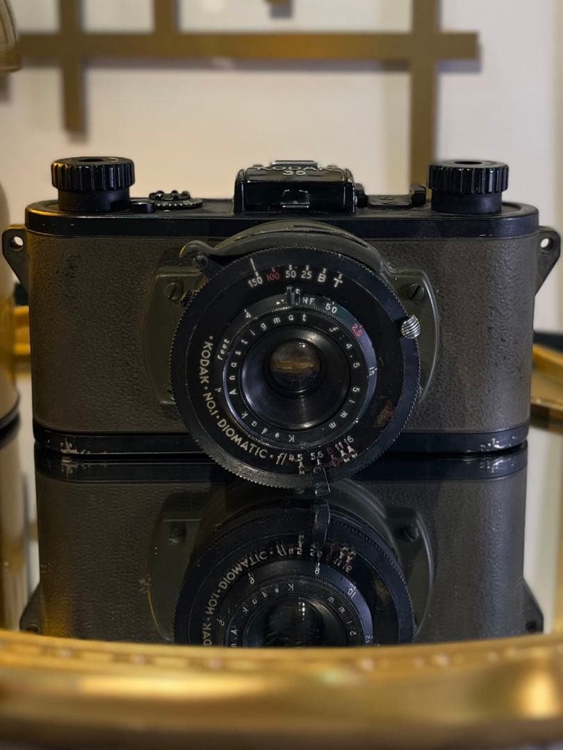 Kodak 35 ミリタリーグリーン 革ケース付