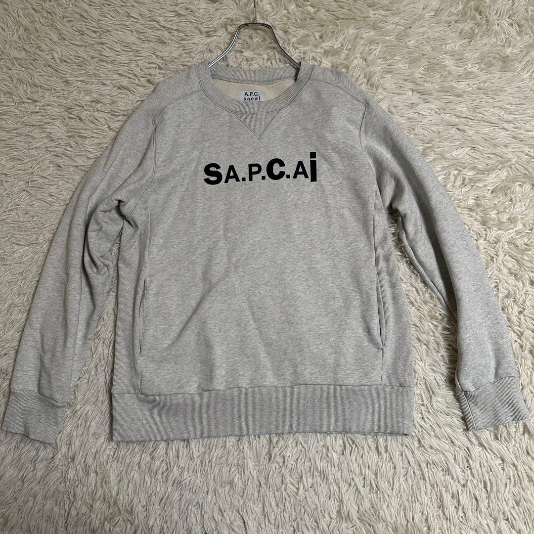 【A.P.C】sacai アーペーセー サカイ スウェット トレーナー M