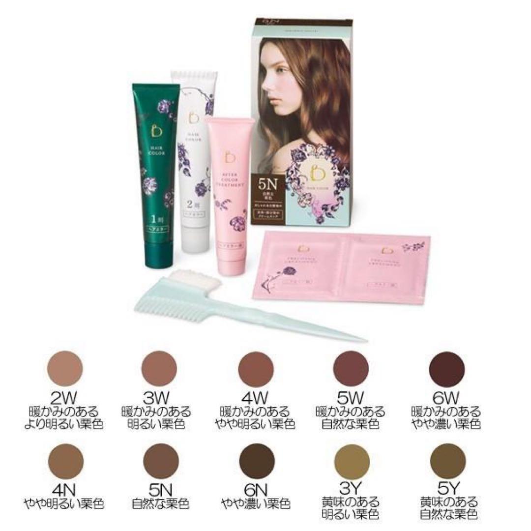 ベネフィーク ヘアカラー 6N5個と3w5個