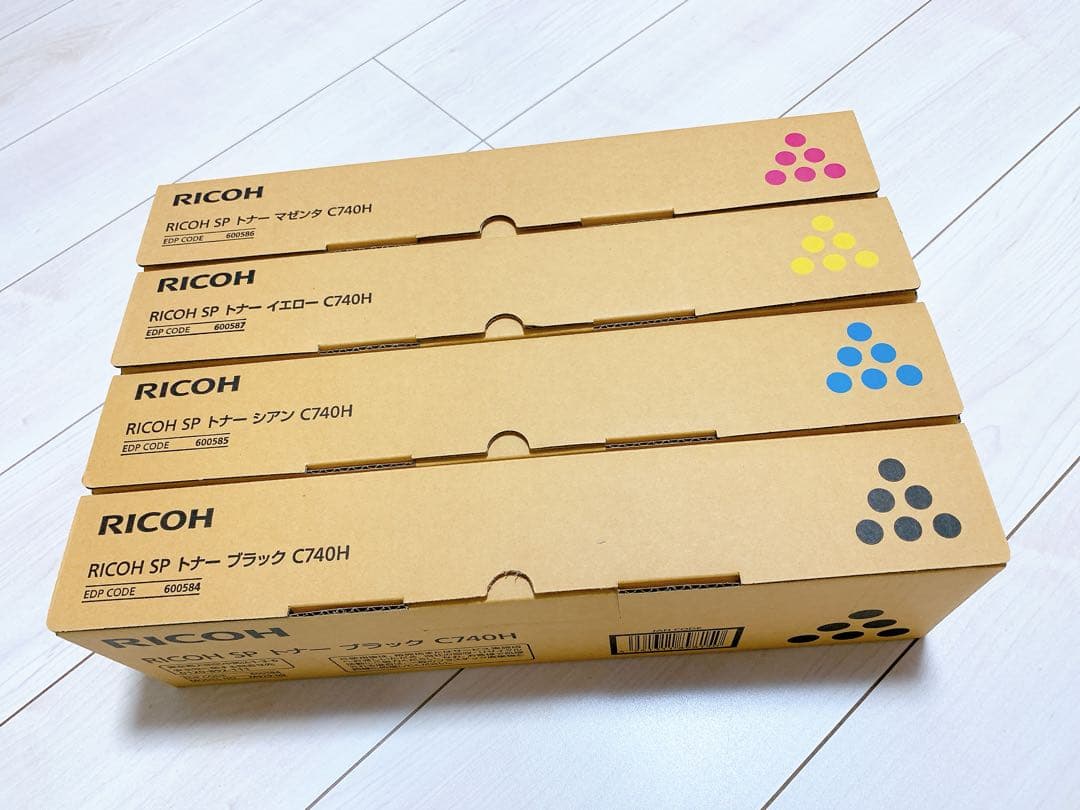 【新品未開封】RICOH SP トナー C740H 4色セット　純正品