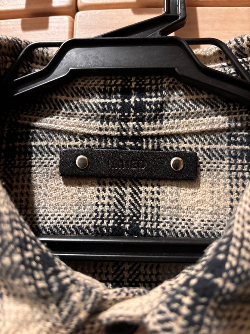 マインデニム　オンブレ　チェックシャツ