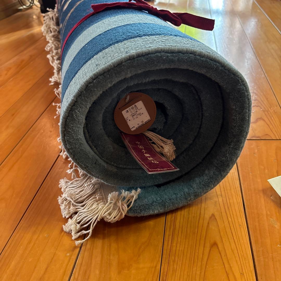 訳あり新品未使用　中国段通　建平段通90段　手織り　ウール