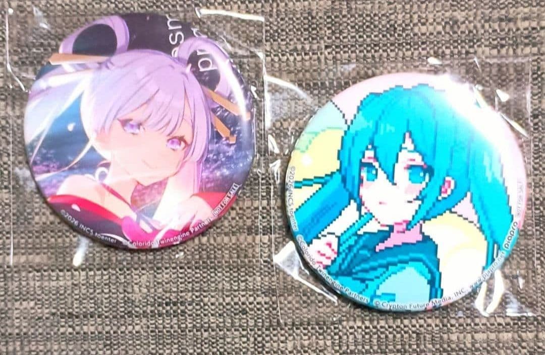 【未開封/激レア品/非売品】超かぐや姫　CD　特典　缶バッジ　ヤチヨ 初音ミク