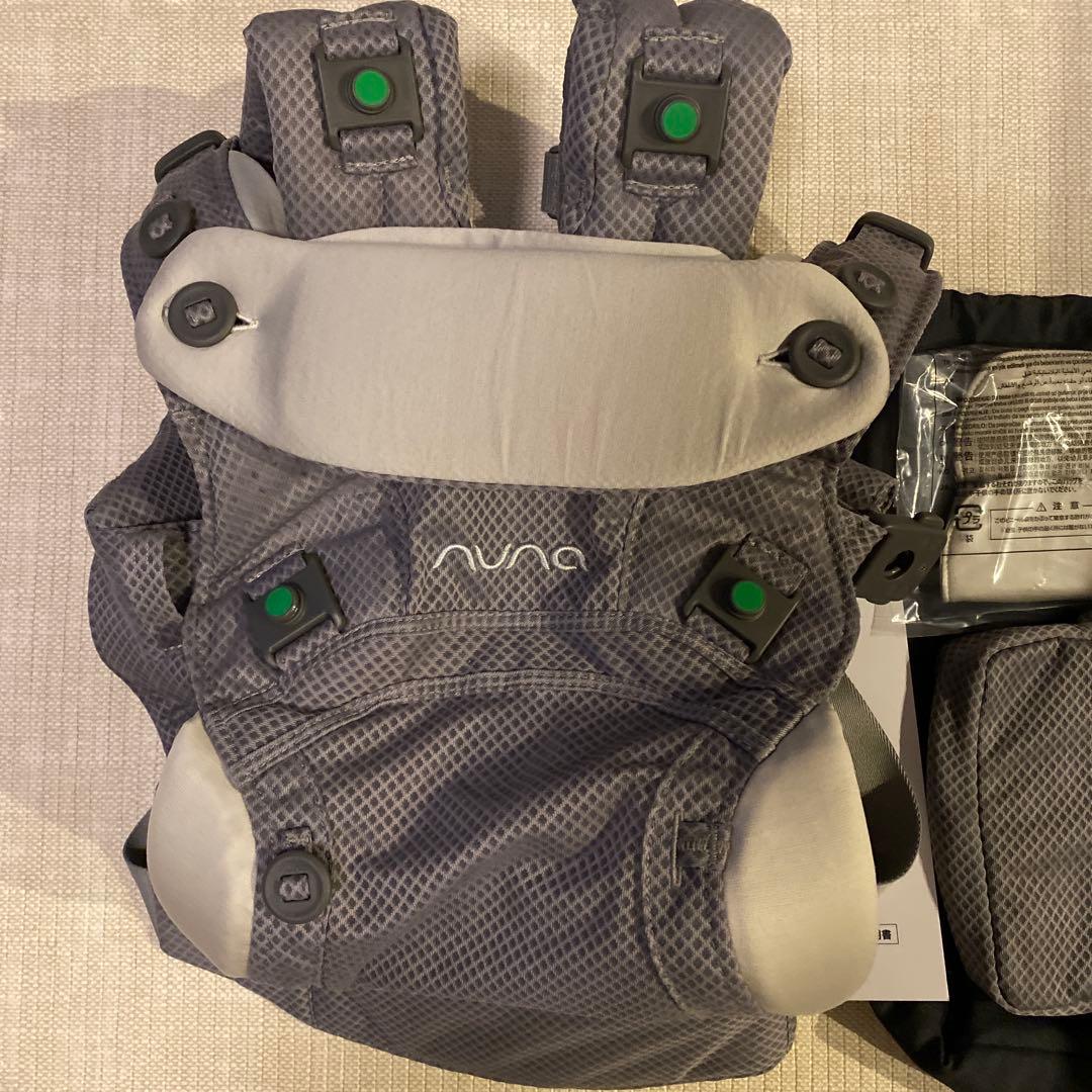 【新品 未使用】ヌナ nuna cudl clik 抱っこ紐 フォグ 付属品付き