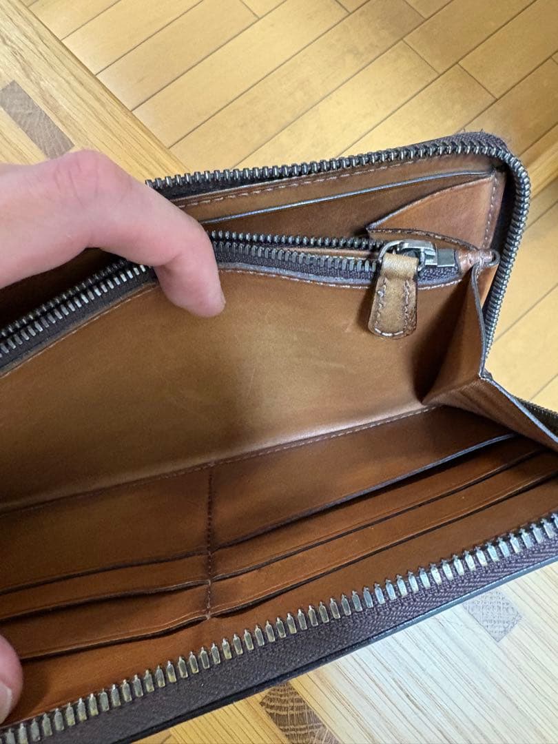 Berluti ブラウン レザー 長財布 ベルルッティ