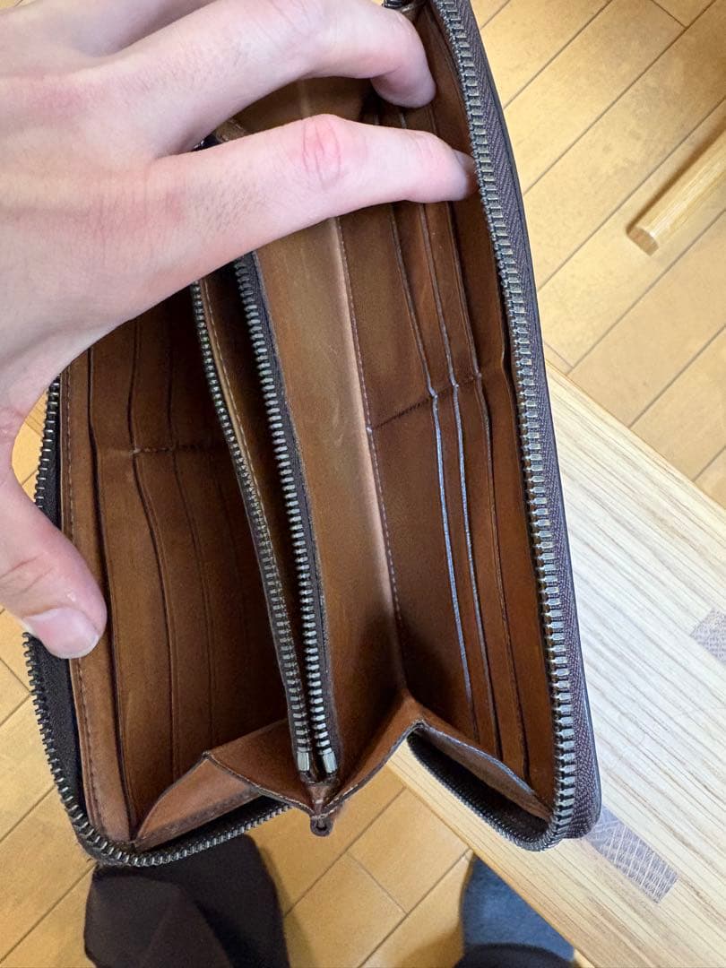 Berluti ブラウン レザー 長財布 ベルルッティ
