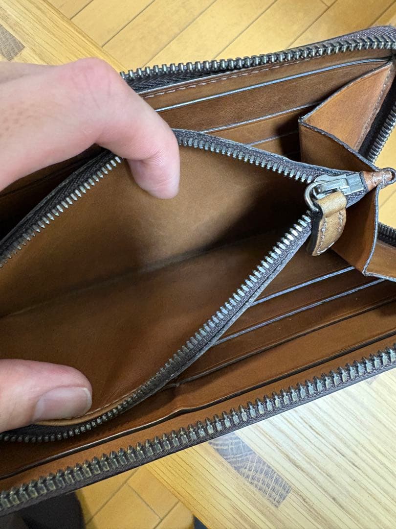 Berluti ブラウン レザー 長財布 ベルルッティ