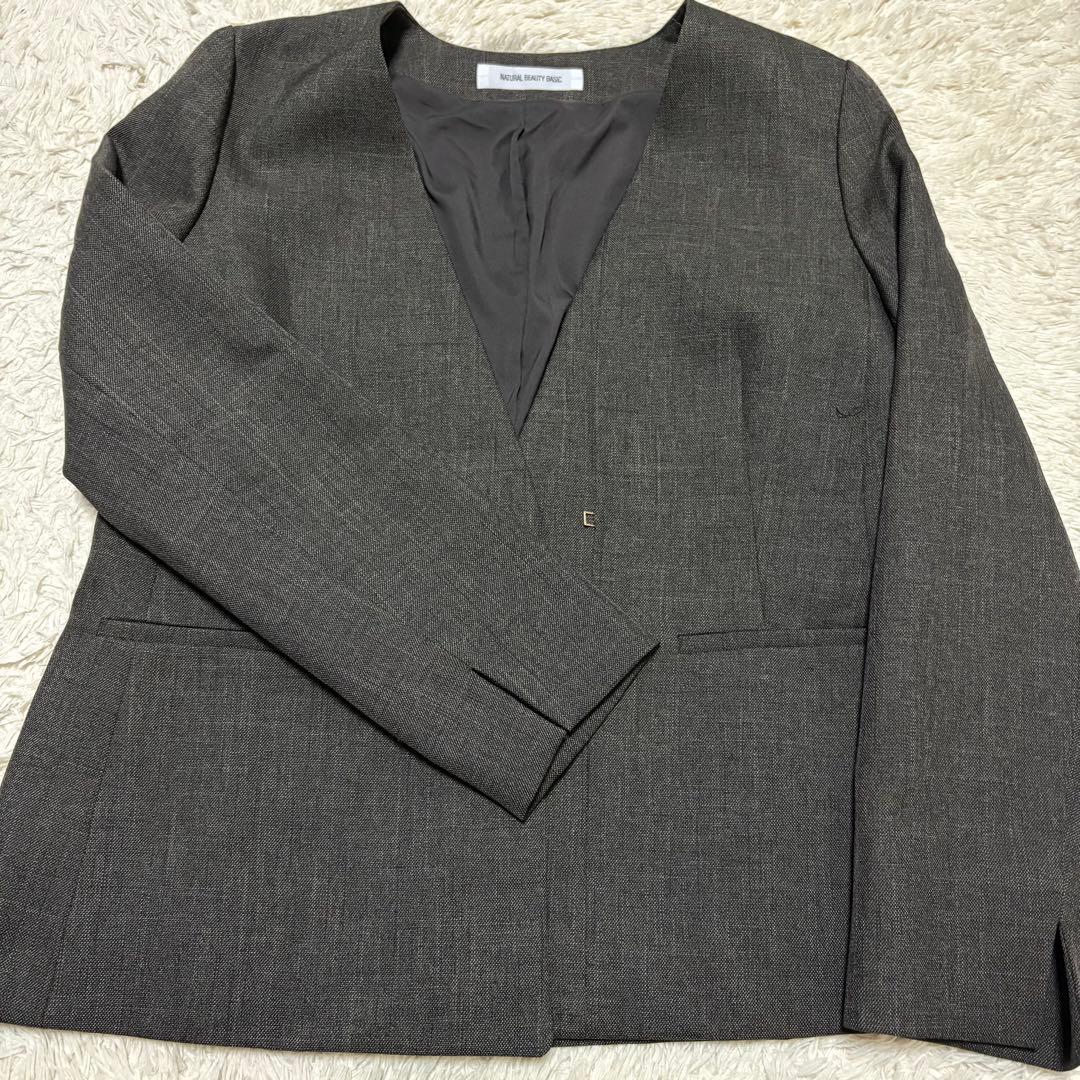 NATURAL BEAUTY BASIC シャークスキンセットアップシリーズ上下