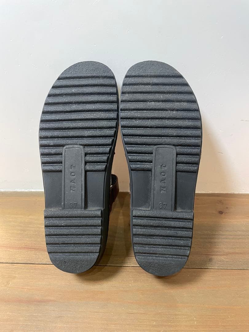 naot OLGA ブラウン バッファローレザー 革靴