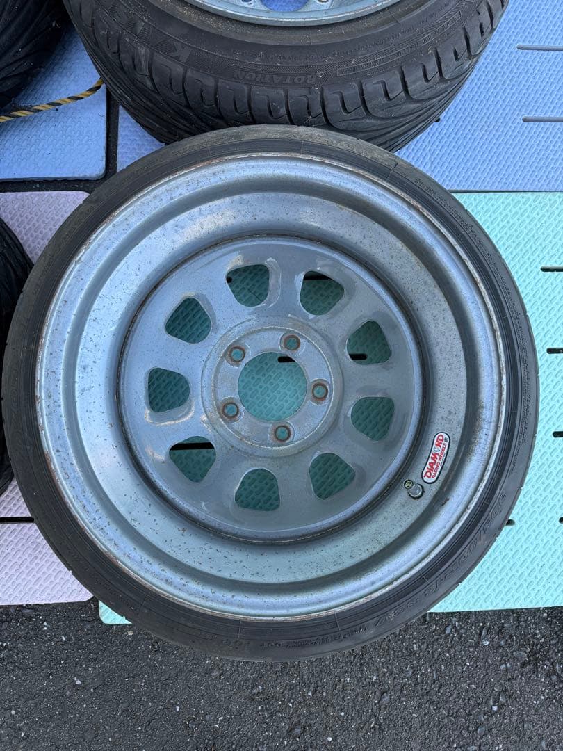 16インチ 加工鉄チン(スチール)ホイール 10J 4本