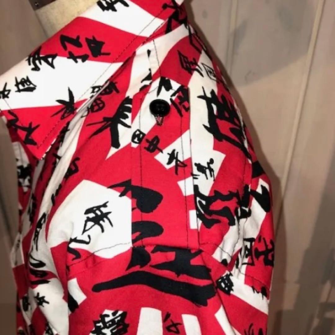 未使用 旭日旗×漢字シャツ NEON ラロッカ ジョンソンズ 風 パンク 神風
