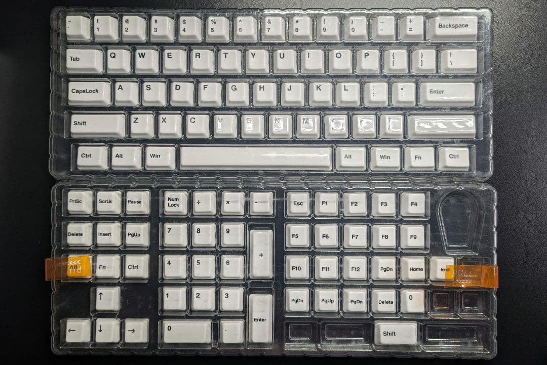 Cerakey セラミック製キーキャップ ホワイト 刻印あり