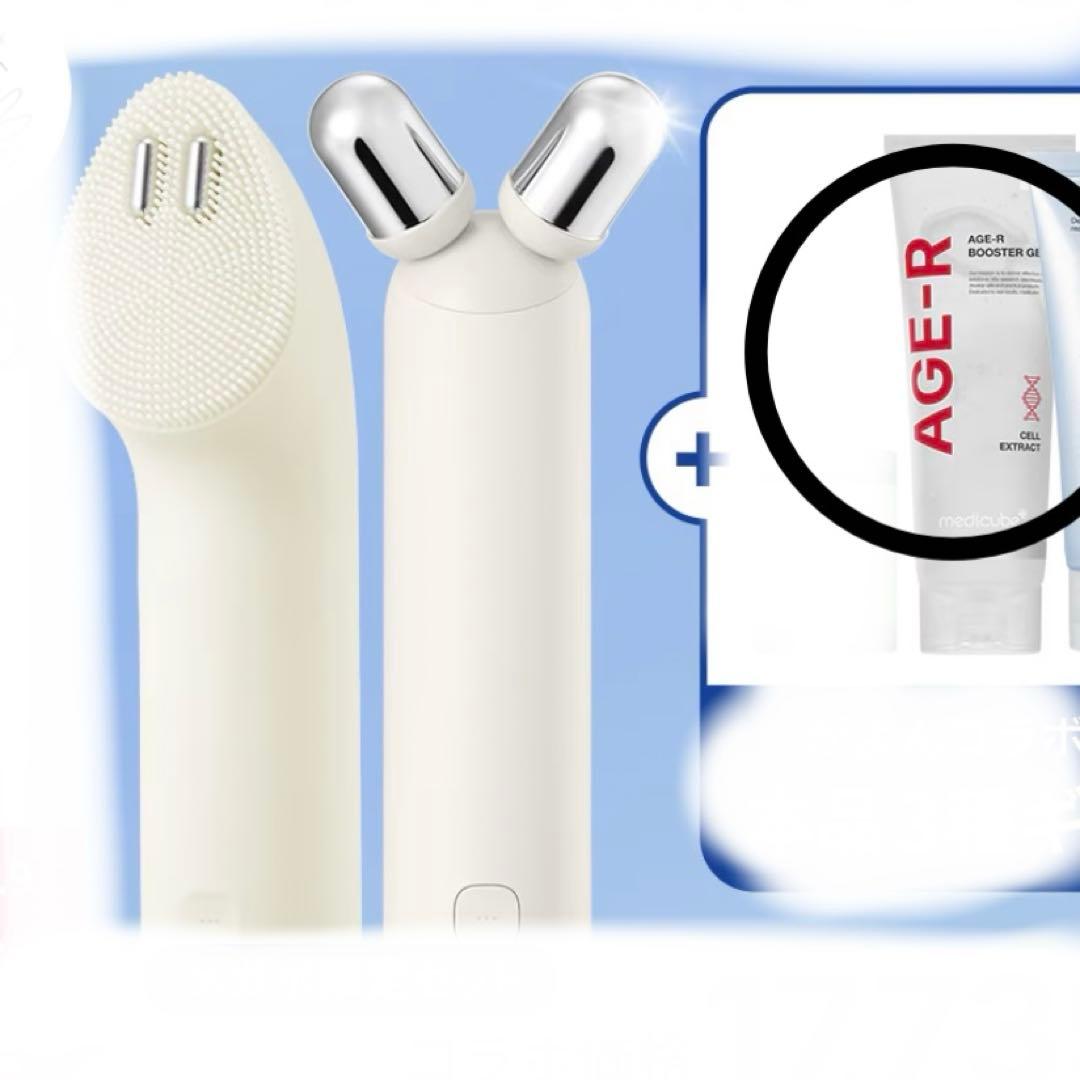 メディキューブ EMSローラー振動リフトクレンザー　セット　＋ヘッドジェル付き