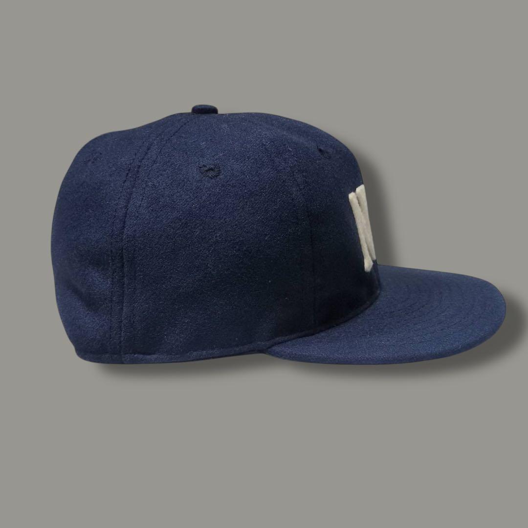 90s USA製 Ebbets Field Flannels NY つば裏緑