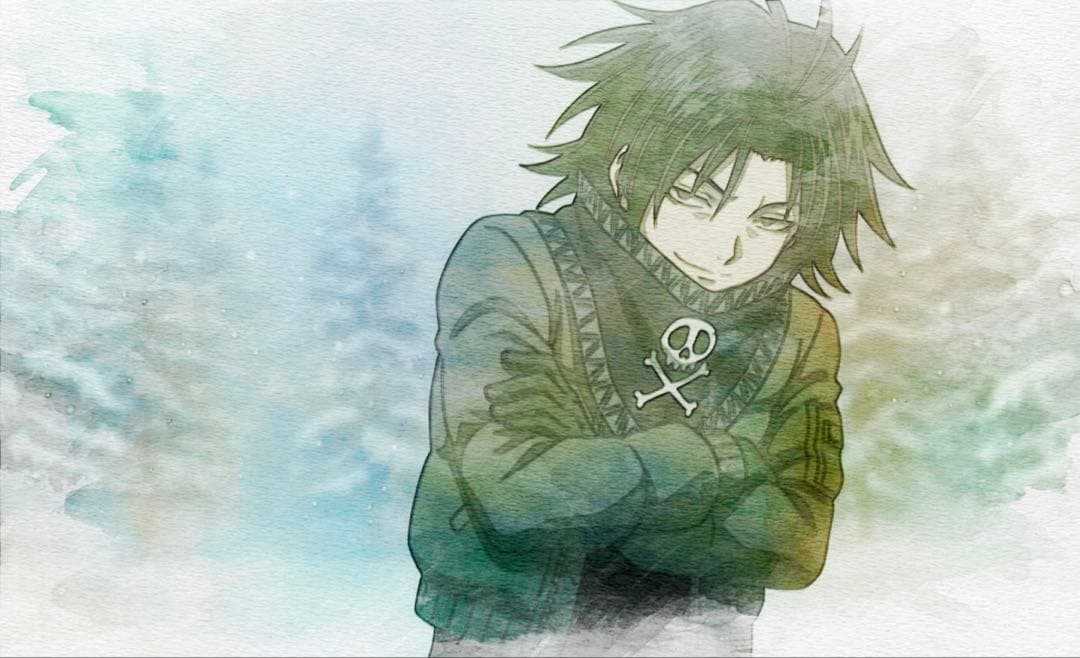 アニメキャラクター 冬のイラスト