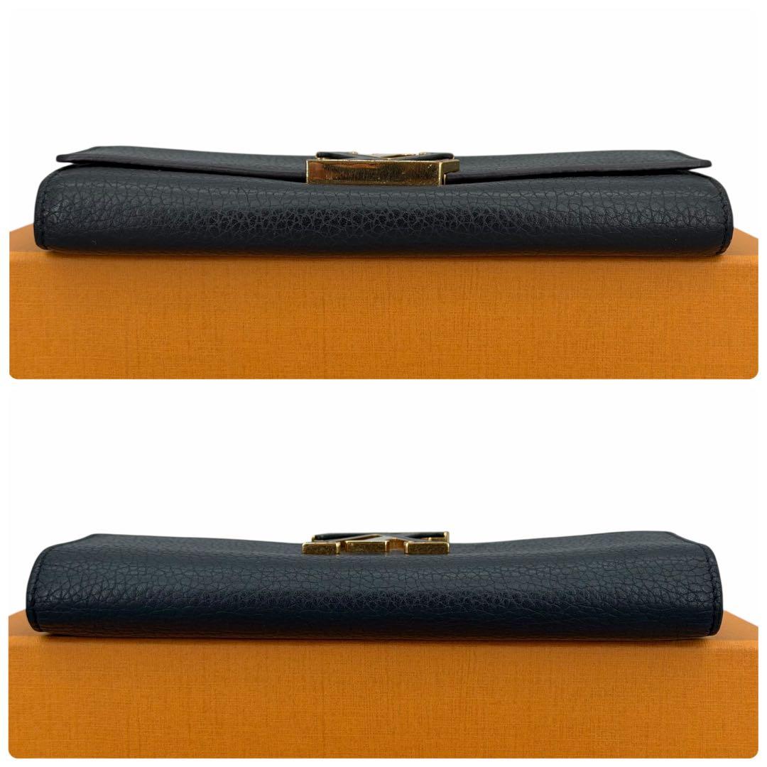 未使用に少し近い　新型　ルイヴィトン　ポルトフォイユ　カプシーヌ　財布　長財布