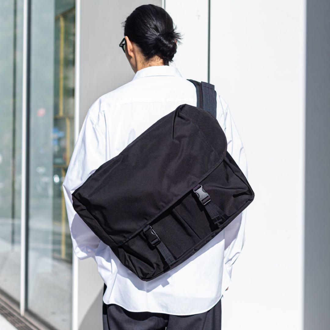 軽量コーデュラナイロン メッセンジャーバッグ 日本製 ブラック kuros'