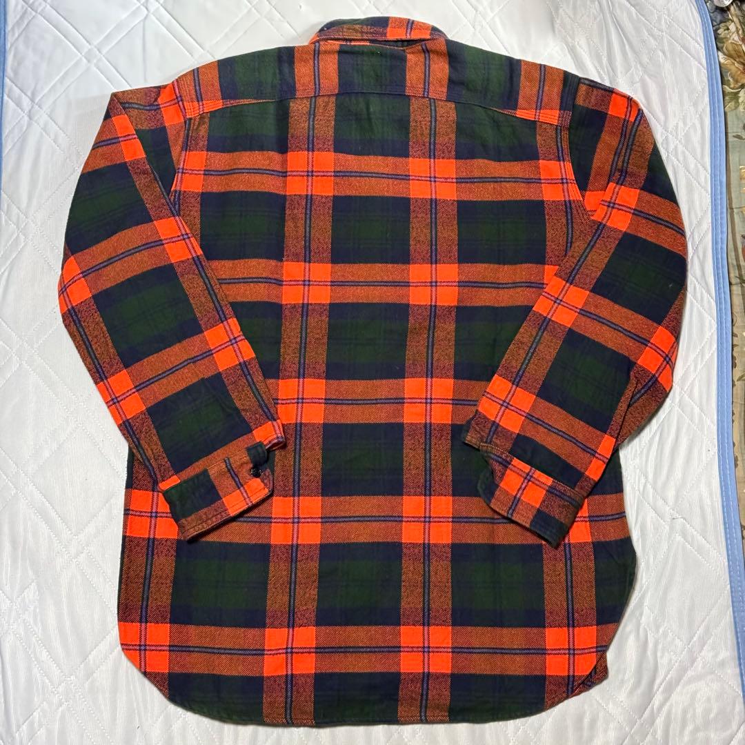 Engineered Garments コットンネルシャツ S オレンジ ワーク