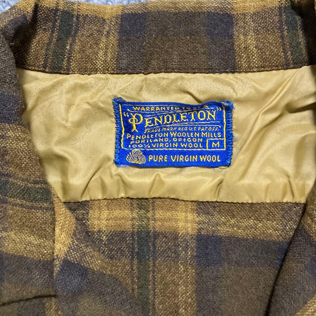 60s PENDLETON L/S Shadow ボードシャツ