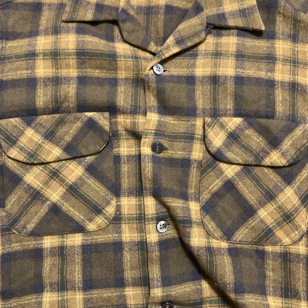 60s PENDLETON L/S Shadow ボードシャツ