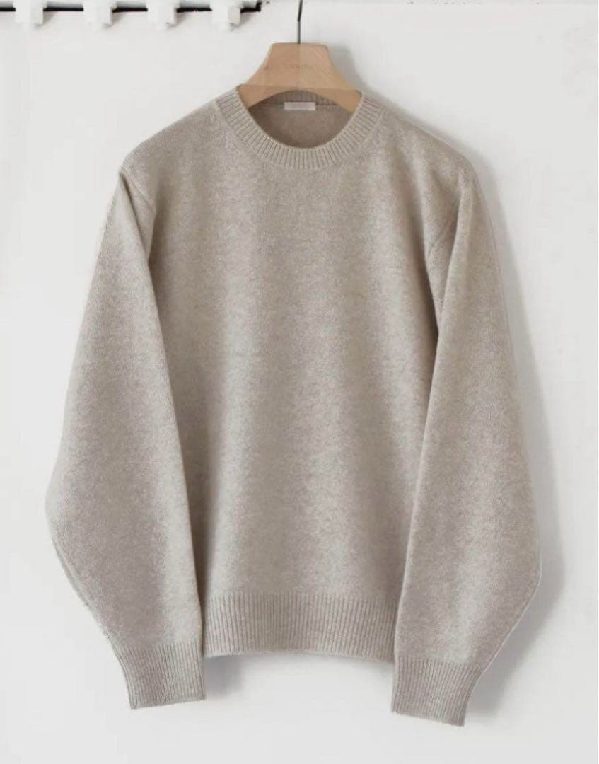 comoli ラムズウールクルーネックニット サイズ2