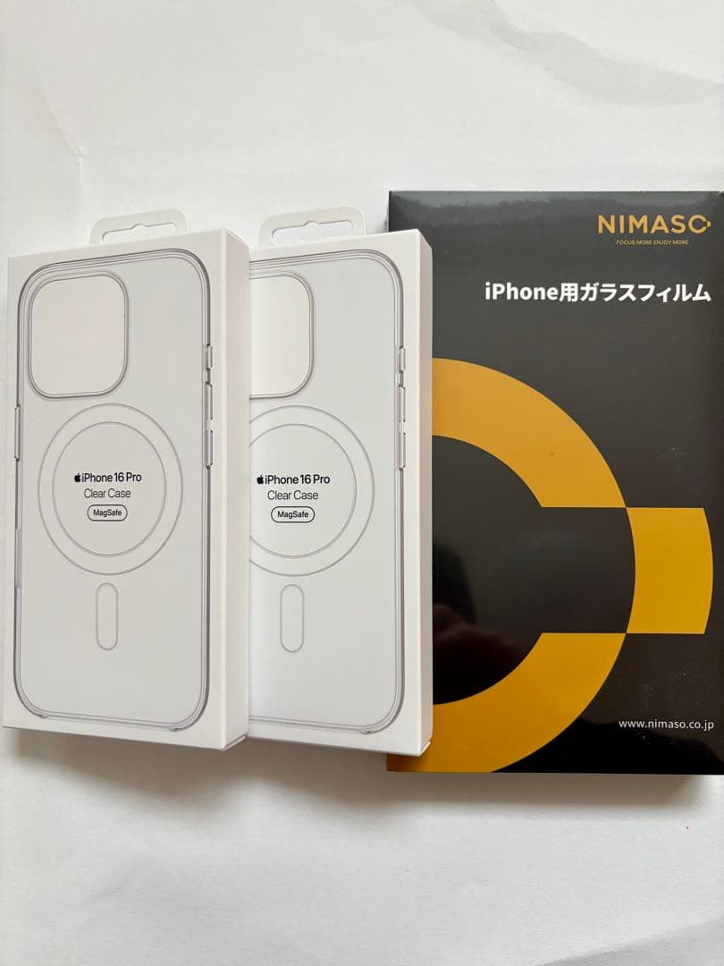 【未開封】MagSafe対応iPhone 16 Proクリアケース 2個セット