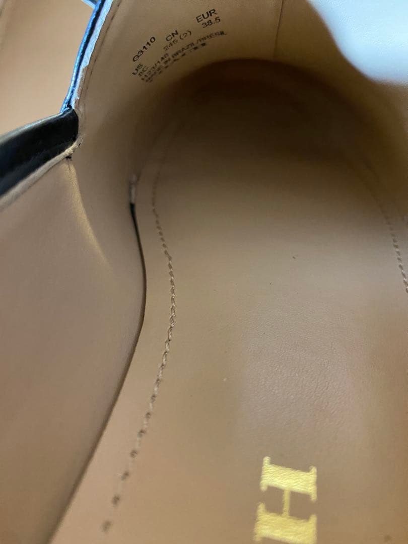 新品未使用COACH 黒ローファー 金具付き