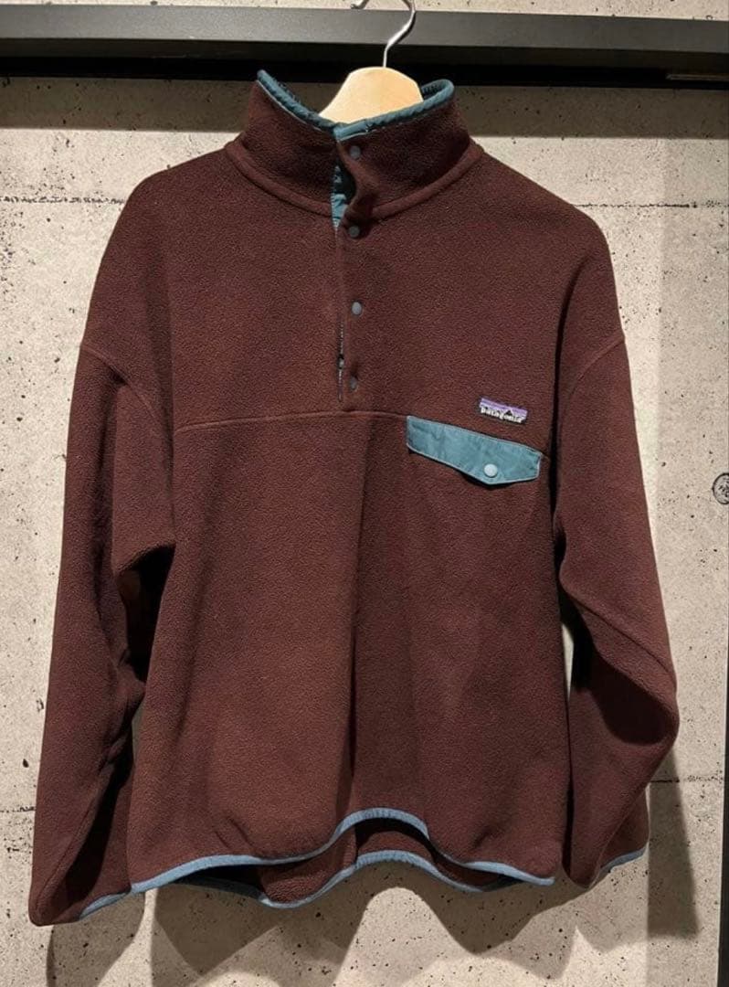 （再）Patagonia シンチラスナップT 09年ブラウンｘグリーン（カーキ）