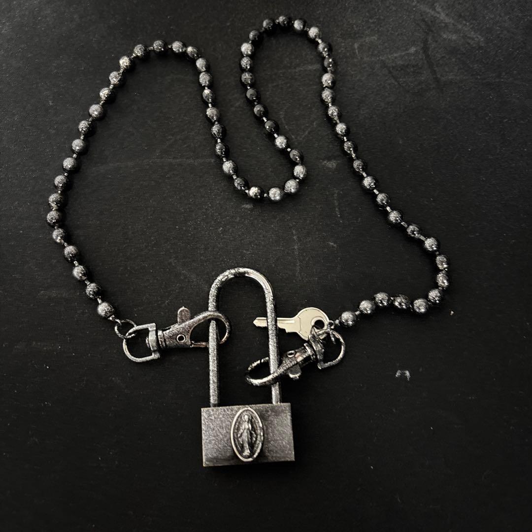 JeanPaul GAULTIERボールチェーンネックレス　マリア南京錠