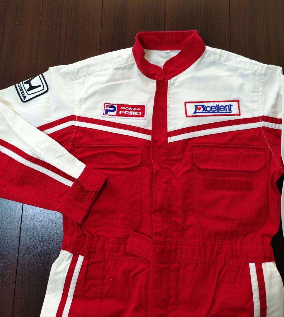 Honda Primo つなぎ服 Mサイズ 赤白