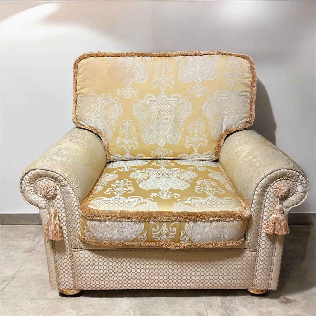 イタリア製　BDS　高級1人掛けソファ アンティーク