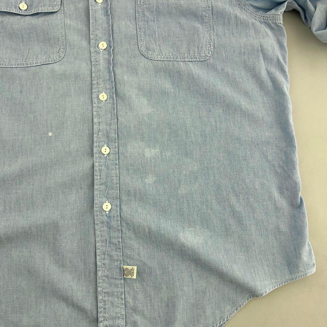90s USA製 Polo Ralph Lauren シャンブレーシャツ XL