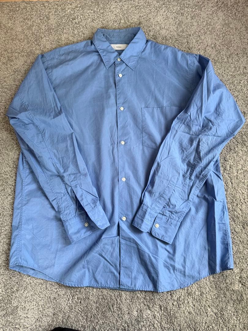 グラフペーパー【即完売色ブルー】　BROAD L/S レギュラーカラーシャツ
