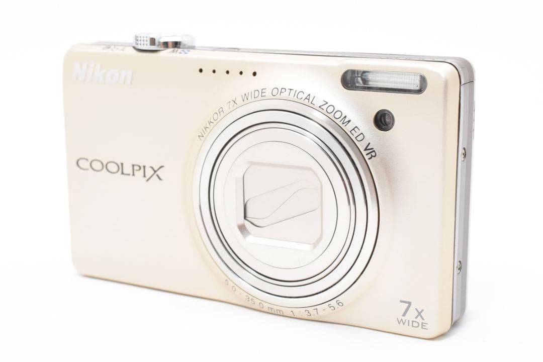 【極美品】Nikon COOLPIX S6000 シャンパンシルバー　動作確認済