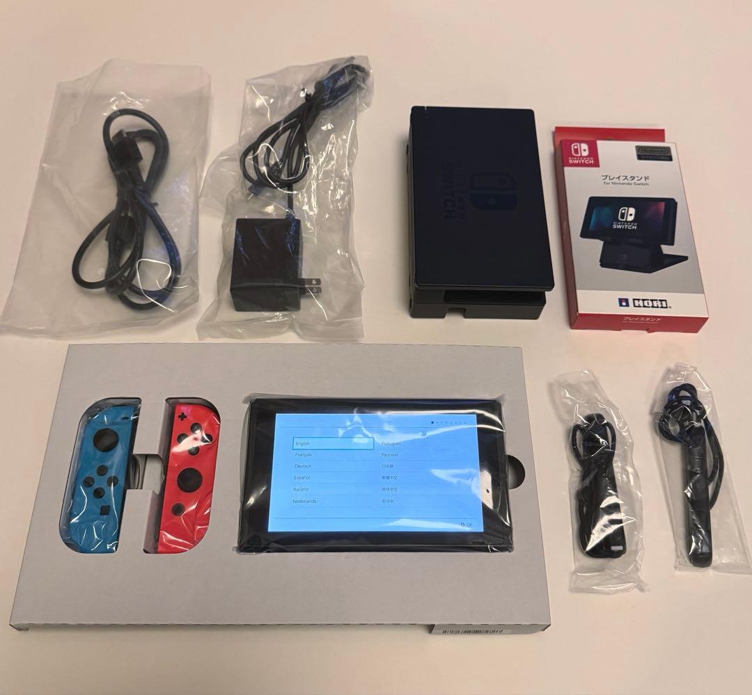 Nintendo Switch 本体 赤/青 Joy-Con+プレイスタンド付き
