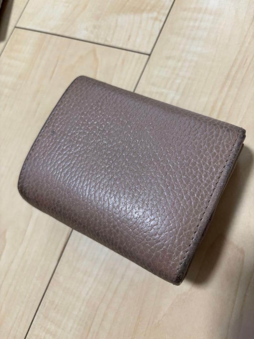GUCCI ピンクブラウン 二つ折り財布