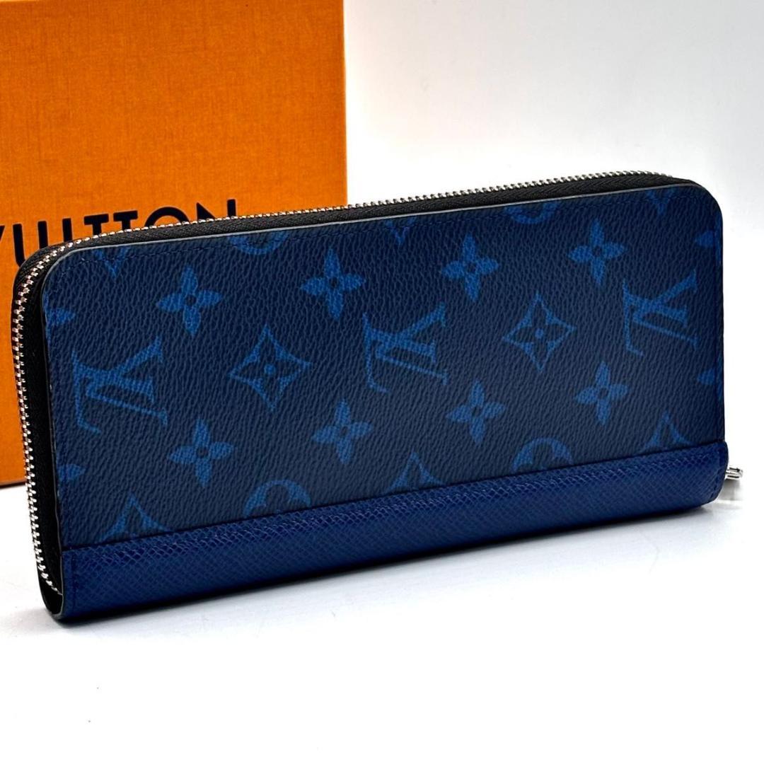 新品に近い ルイヴィトン ジッピーウォレット ヴェルティカル タイガラマ 青