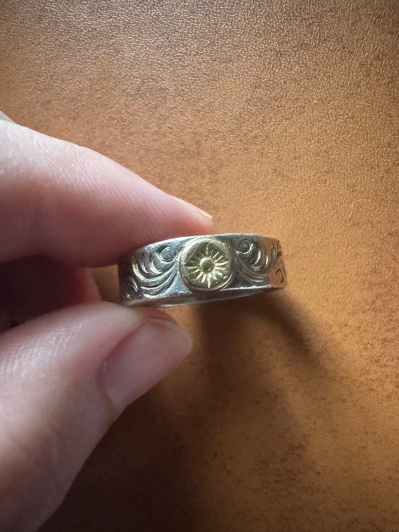 ARIZONA FREEDOM SILVER925 太陽神 k18 唐草模様