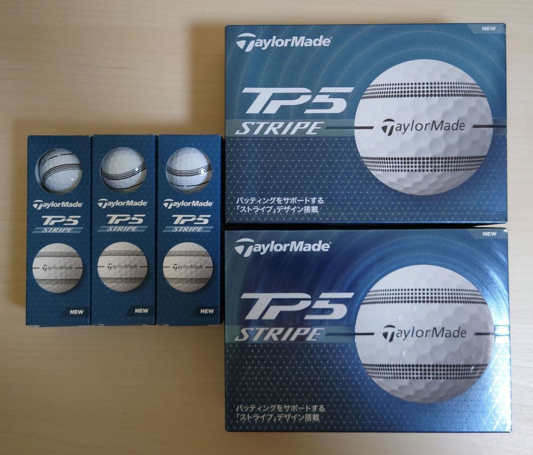 TP5 STRIPE ゴルフボール ２ダース＋３スリーブセット