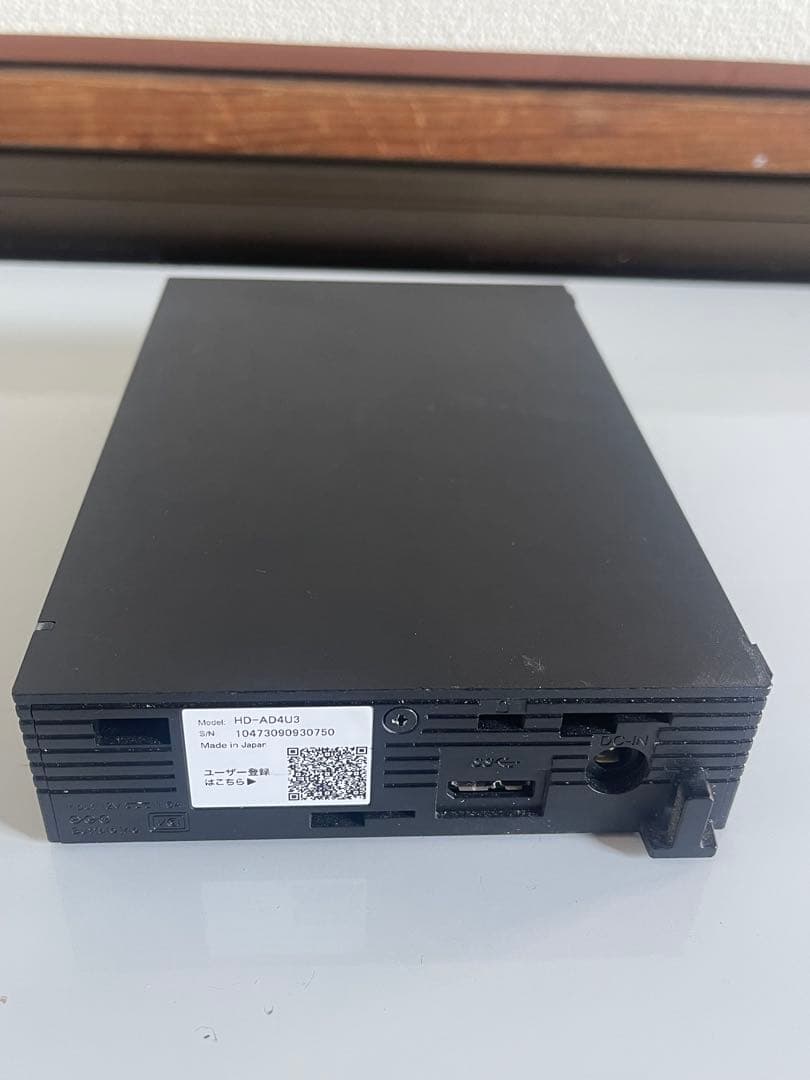 HDD-A640U 外付けハードディスク ブラック4tb