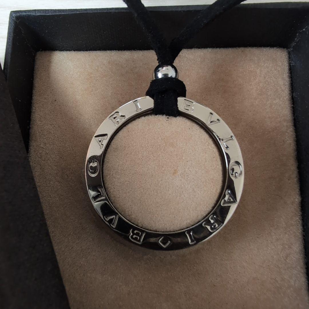美品 BVLGARI ブルガリ シルバーキーリングチョーカー ボックスケース付